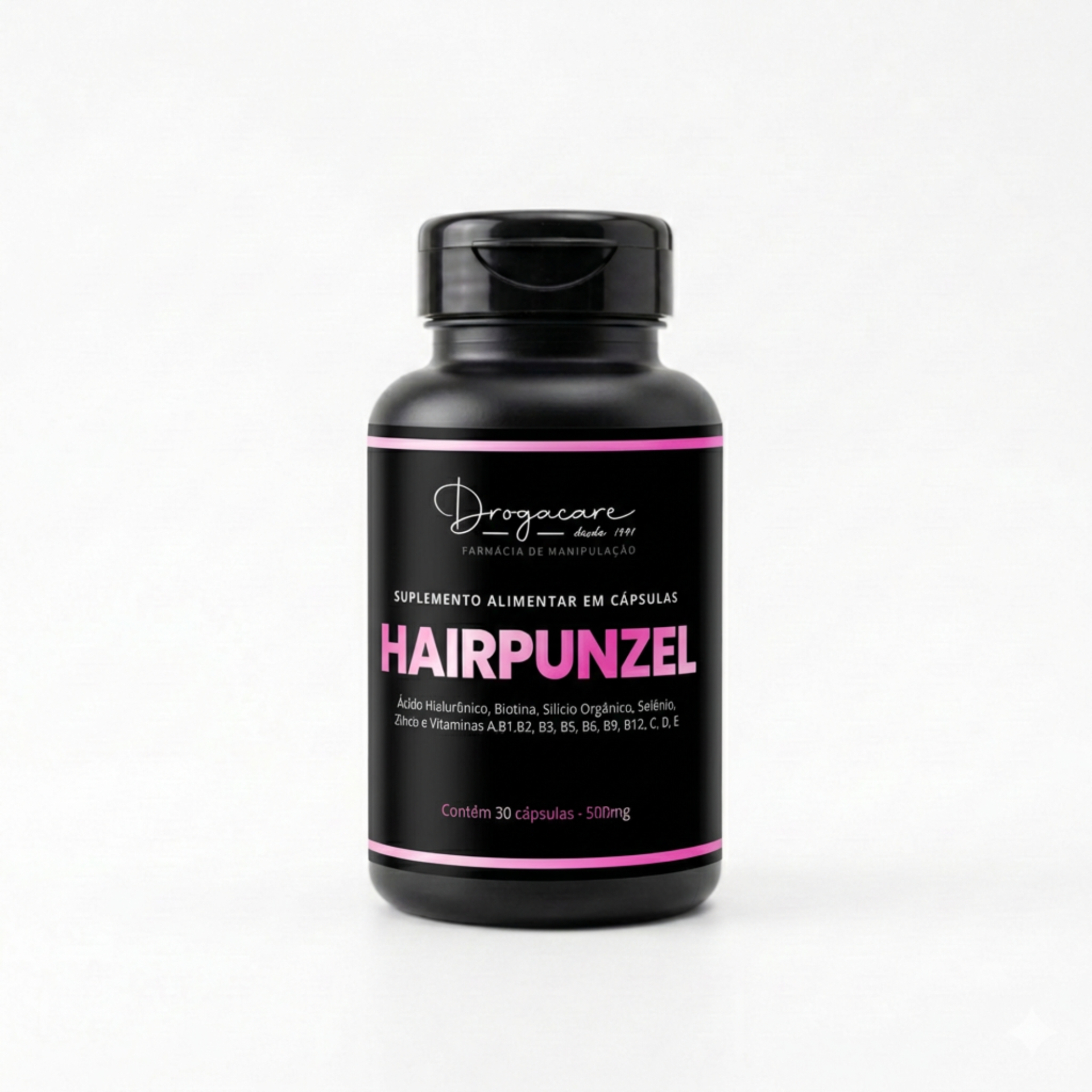 Frasco do suplemento HAIRPUNZEL Drogacare